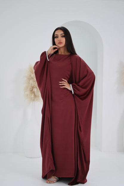 Abaya Alara Scarlet red