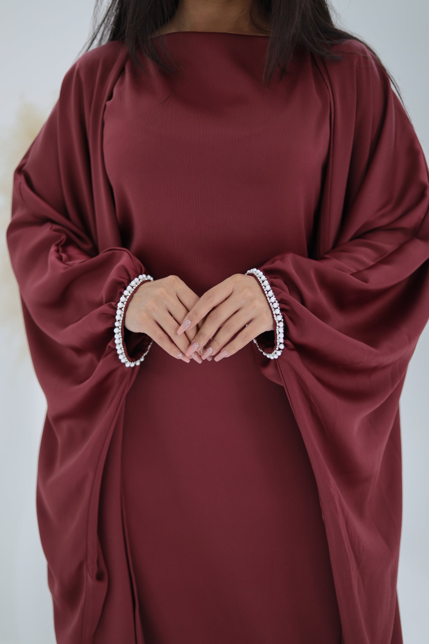 Abaya Alara Scarlet red