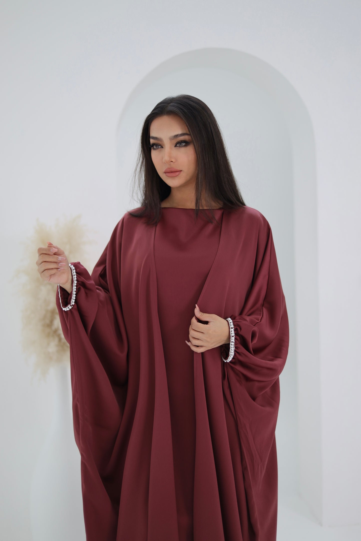 Abaya Alara Scarlet red