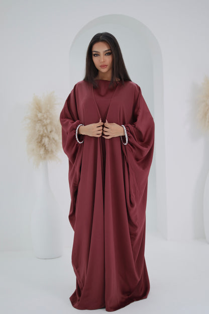 Abaya Alara Scarlet red